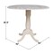 International Concepts Round 42 in Rd Dual Drop Leaf Pedestal Table, 35.5 inH, Unfinished, Ready to Finish, 42 in W, 42 in L K-42DPT-6B - alternate 3